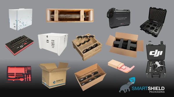 A selection of SmartShield’s custom packaging solutions